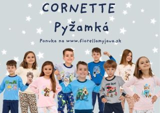 Škola a škôlka sa nám blížia a my máme obrovskú ponuku CORNETTE pyžamiek :) Konkrétne modely a veľkosti si môžete pozrieť...